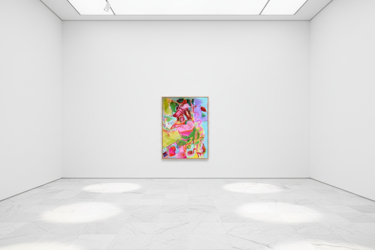 003 Astratto 2 Pink - lifestyle museo