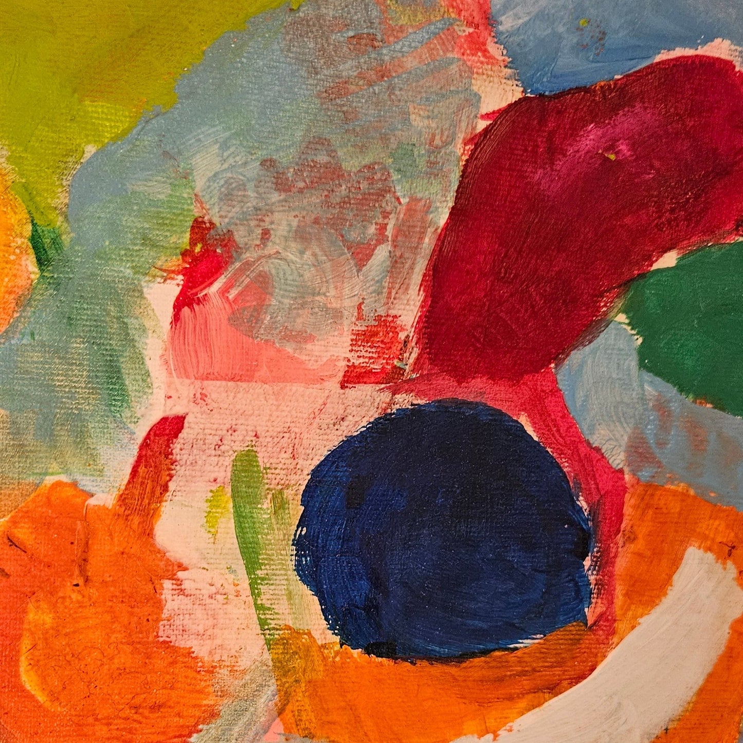 Grandi tele 02 (Vaso su sfondo verde giallo )