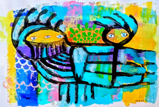 Abstract 172 - Original Italian Contemporary Painting